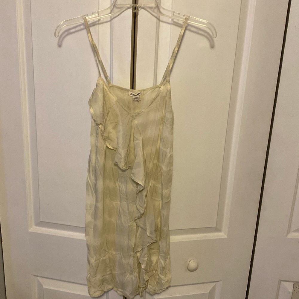 Billabong faded green and white beach cover up, SZ MD.